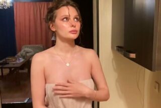 A Russian Neighbor Gave A Guy A Blow Job And Fucked Him After A Shower.